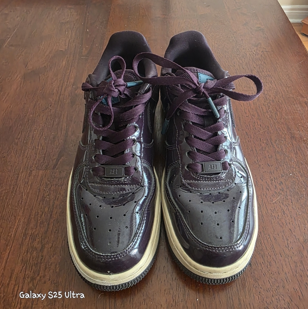 Women's Burgundy Sneakers Nike Air Force Limited Edition